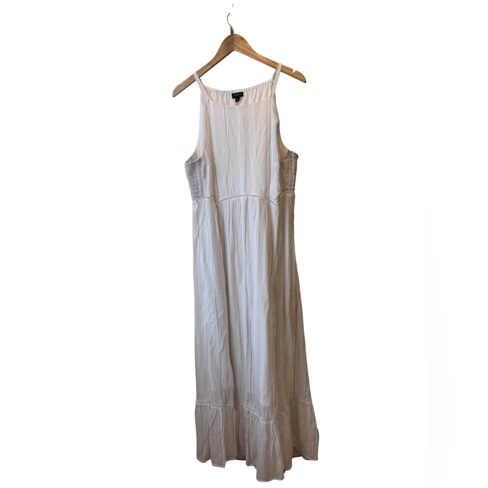 Torrid Natural Woven Tiered Maxi Dress